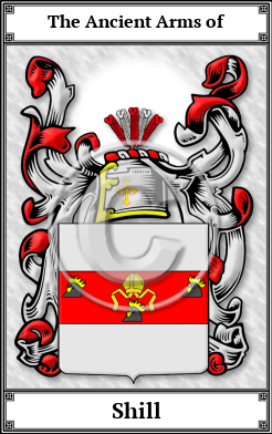 Shill Family Crest Download (JPG)  Book Plated - 150 DPI