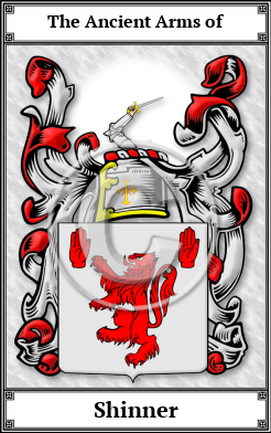 Shinner Family Crest Download (JPG)  Book Plated - 150 DPI