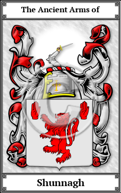 Shunnagh Family Crest Download (JPG)  Book Plated - 150 DPI