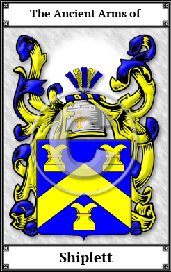 Shiplett Family Crest Download (JPG)  Book Plated - 150 DPI