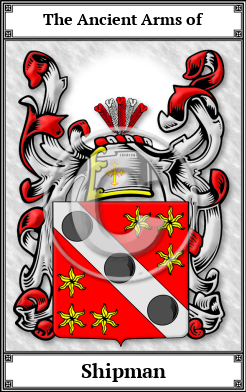 Shipman Family Crest Download (JPG)  Book Plated - 150 DPI