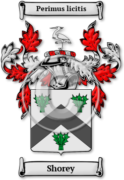 Shorey Family Crest Download (jpg) Legacy Series - 150 DPI