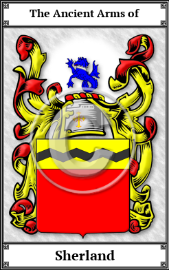 Sherland Family Crest Download (JPG)  Book Plated - 150 DPI