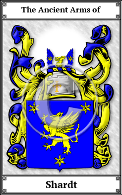 Shardt Family Crest Download (JPG)  Book Plated - 150 DPI