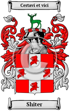Shiter Family Crest/Coat of Arms