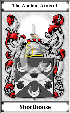 Shorthouse Family Crest Download (JPG) Book Plated - 600 DPI