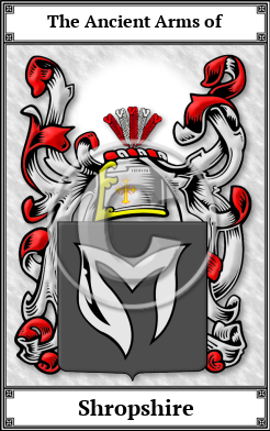 Shropshire Family Crest Download (JPG)  Book Plated - 150 DPI