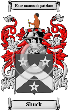 Shuck Family Crest Download (JPG) Heritage Series - 600 DPI