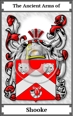 Shooke Family Crest Download (JPG)  Book Plated - 150 DPI