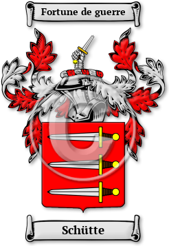 Schütte Family Crest Download (jpg) Legacy Series - 150 DPI