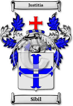 Sibil Family Crest Download (jpg) Legacy Series - 150 DPI