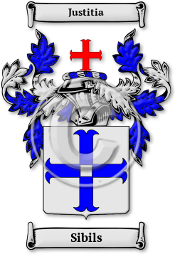 Sibils Family Crest Download (jpg) Legacy Series - 150 DPI