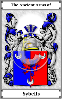 Sybells Family Crest Download (JPG)  Book Plated - 150 DPI
