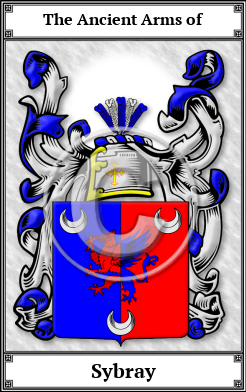 Sybray Family Crest Download (JPG)  Book Plated - 150 DPI