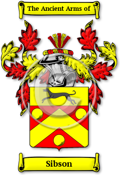 Sibson Family Crest Download (jpg) Legacy Series - 150 DPI