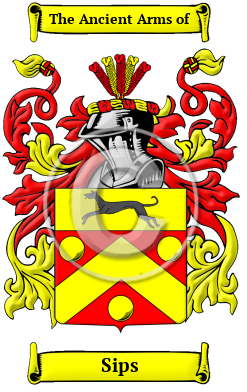 Sips Family Crest/Coat of Arms