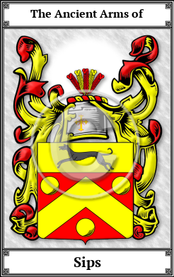 Sips Family Crest Download (JPG)  Book Plated - 150 DPI