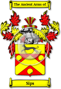 Sips Family Crest Download (jpg) Legacy Series - 150 DPI