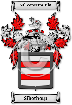 Sibethorp Family Crest Download (jpg) Legacy Series - 150 DPI
