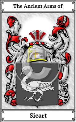 Sicart Family Crest Download (JPG) Book Plated - 600 DPI