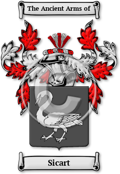 Sicart Family Crest Download (JPG) Legacy Series - 600 DPI