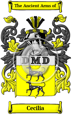 Cecilia Family Crest Download (JPG) Heritage Series - 600 DPI