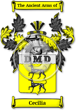 Cecilia Family Crest Download (JPG) Legacy Series - 600 DPI