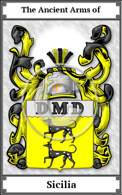 Sicilia Family Crest Download (JPG) Book Plated - 600 DPI