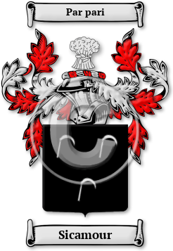 Sicamour Family Crest Download (jpg) Legacy Series - 150 DPI