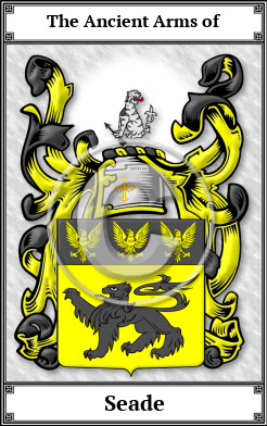 Seade Family Crest Download (JPG)  Book Plated - 150 DPI