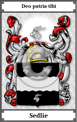Sedlie Family Crest Download (JPG)  Book Plated - 150 DPI