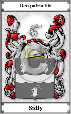 Sidly Family Crest Download (JPG)  Book Plated - 150 DPI