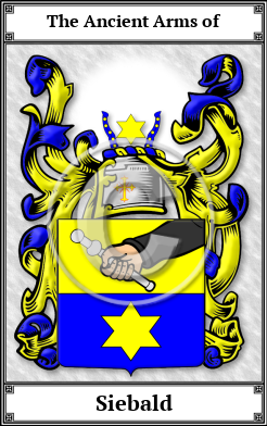 Siebald Family Crest Download (JPG)  Book Plated - 150 DPI
