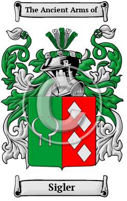 Sigler Family Crest Download (JPG) Heritage Series - 600 DPI