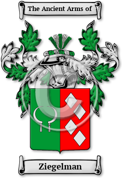 Ziegelman Family Crest Download (JPG) Legacy Series - 600 DPI
