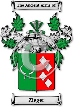 Zieger Family Crest Download (jpg) Legacy Series - 150 DPI