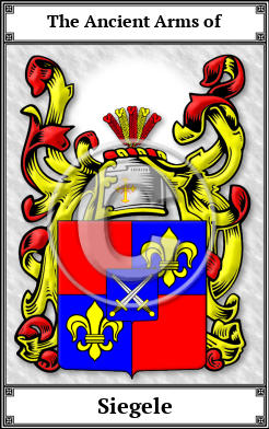 Siegele Family Crest Download (JPG)  Book Plated - 150 DPI