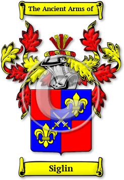 Siglin Family Crest Download (jpg) Legacy Series - 150 DPI