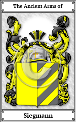 Siegmann Family Crest Download (JPG) Book Plated - 600 DPI