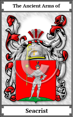 Seacrist Family Crest Download (JPG)  Book Plated - 150 DPI