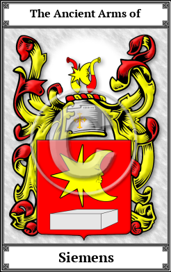 Siemens Family Crest Download (JPG)  Book Plated - 150 DPI
