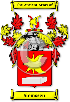 Siemssen Family Crest Download (jpg) Legacy Series - 150 DPI