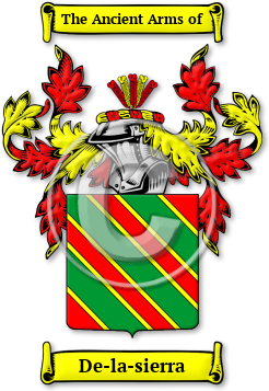 De-la-sierra Family Crest Download (jpg) Legacy Series - 150 DPI