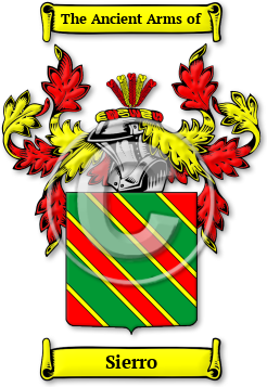 Sierro Family Crest Download (jpg) Legacy Series - 150 DPI