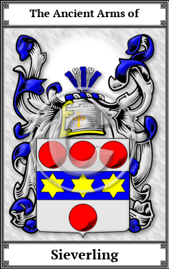 Sieverling Family Crest Download (JPG) Book Plated - 600 DPI