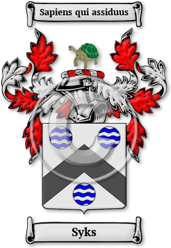 Syks Family Crest Download (jpg) Legacy Series - 150 DPI