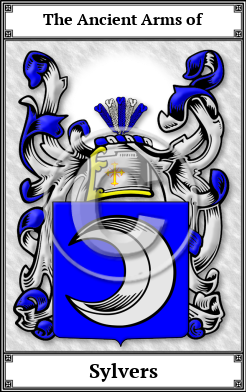 Sylvers Family Crest Download (JPG)  Book Plated - 150 DPI