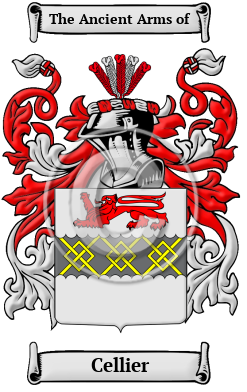 Cellier Family Crest/Coat of Arms