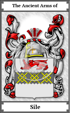 Sile Family Crest Download (JPG) Book Plated - 600 DPI