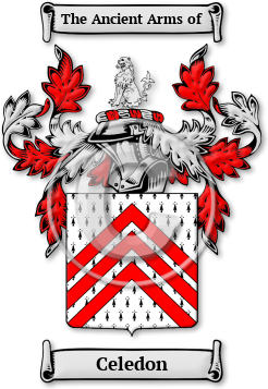 Celedon Family Crest Download (jpg) Legacy Series - 150 DPI